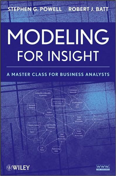 Modeling for Insight: A Master Class for Business Analysts - Powell, Stephen G. (Dartmouth College, Hanover, NH) - Bücher - John Wiley & Sons Inc - 9780470175552 - 7. November 2008