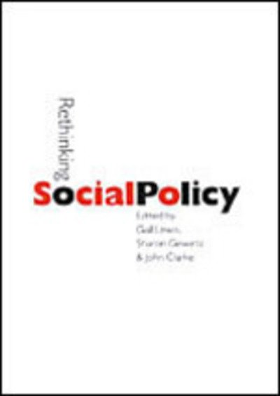 Cover for Open University · Rethinking Social Policy - Published in Association with The Open University (Paperback Book) (2000)
