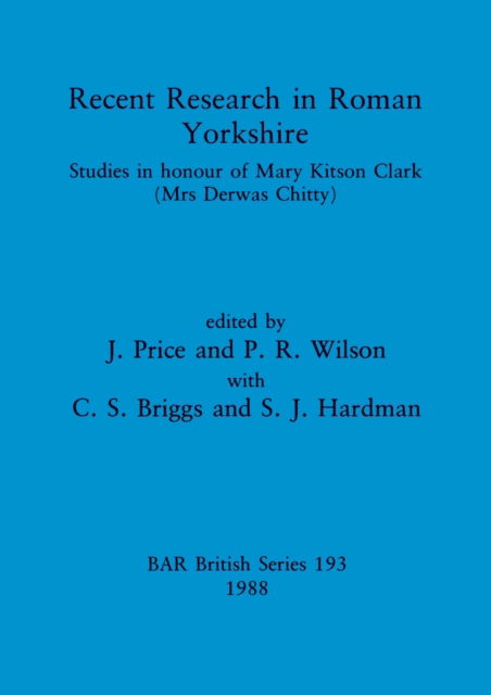 Cover for Recent research in Roman Yorkshire (N/A) (1988)