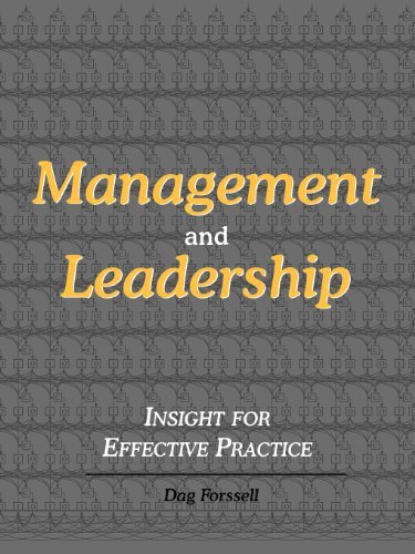 Cover for Dag C. Forssell · Management and Leadership: Insight for Effective Practice (Paperback Book) (2008)