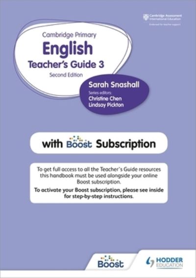 Cover for Sarah Snashall · Cambridge Primary English Teacher's Guide 3 with Boost Subscription (Paperback Book) (2021)