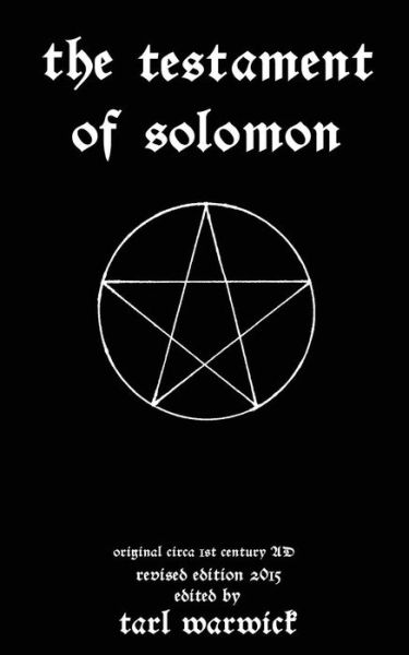 Cover for King Solomon · The Testament of Solomon (Paperback Book) (2015)