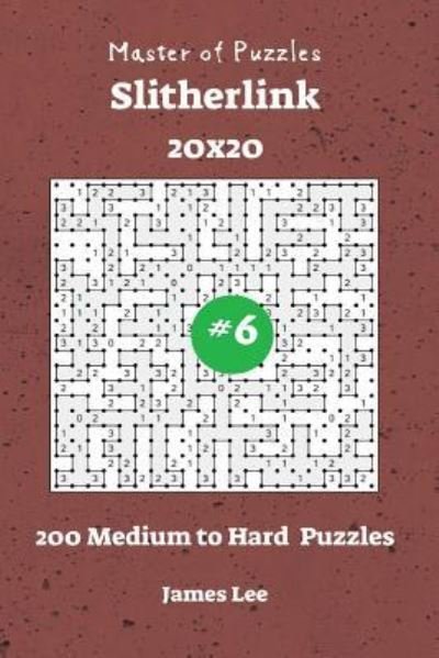 Cover for James Lee · Master of Puzzles Slitherlink - 200 Medium to Hard 20x20 Vol. 6 (Pocketbok) (2018)