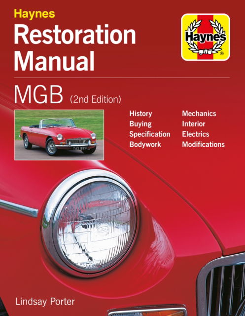 Cover for Lindsay Porter · MGB Restoration Manual (Paperback Book) (2022)