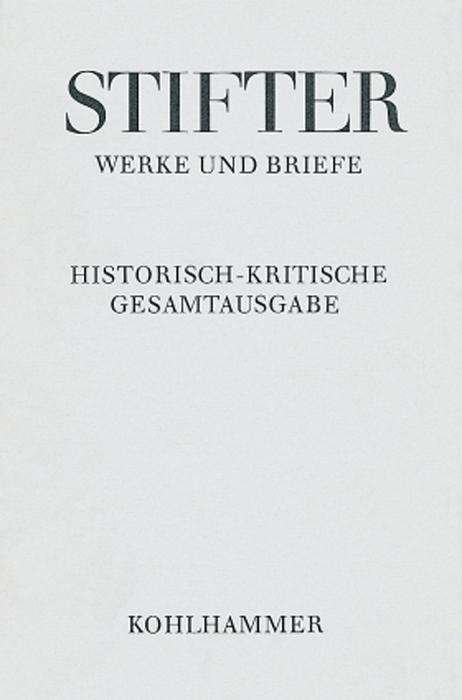 Cover for Adalbert Stifter · Erzahlungen (Adalbert Stifter: Werke Und Briefe) (German Edition) (Innbunden bok) [German edition] (2002)