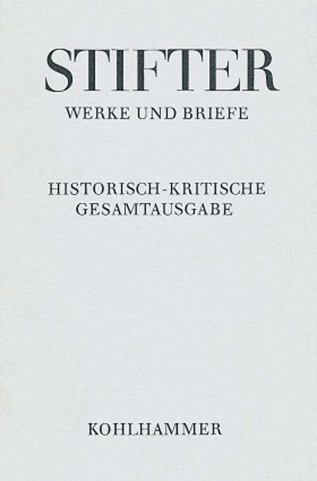 Cover for Adalbert Stifter · Erzahlungen (Adalbert Stifter: Werke Und Briefe) (German Edition) (Hardcover Book) [German edition] (2002)