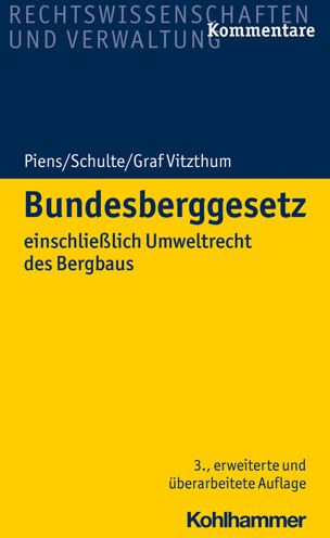 Cover for Reinhart Piens · Bundesberggesetz (Hardcover Book) (2020)