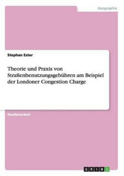 Cover for Ester · Theorie und Praxis von Straßenben (Book) [German edition] (2009)