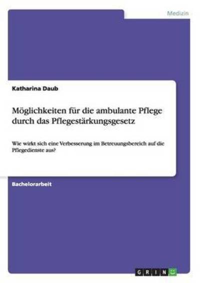 Cover for Daub · Möglichkeiten für die ambulante Pf (Book) (2015)