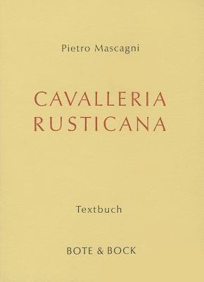 Cover for Mascagni · Cavalleria rusticana (Book)