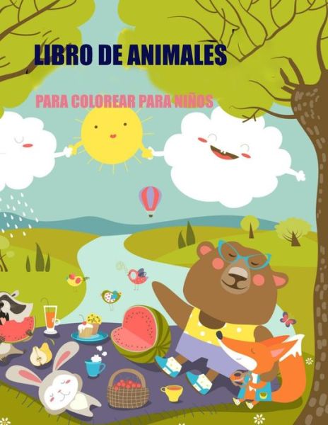 Cover for Deeasy Books · Libro de Animales Para Colorear Para Ninos (Pocketbok) (2021)