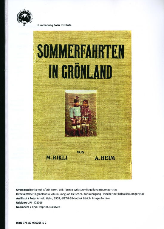 Cover for Arnold Heim - oversætter: Erik Torm · Sommerrejser i Grønland (N/A) [1st edition] (2016)