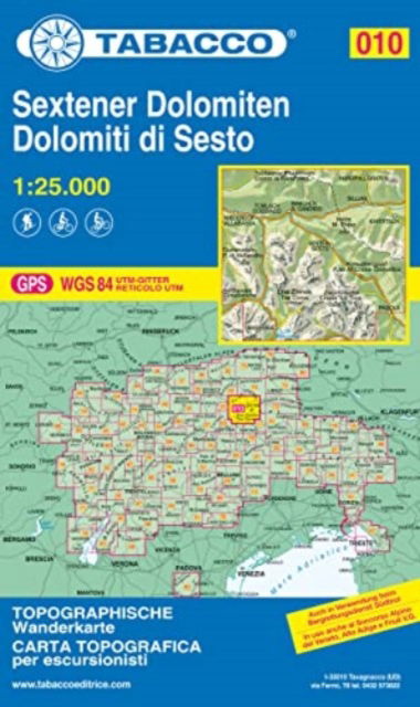 Sextener Dolomiten / Dolomiti di Sesto (Map) (2023)