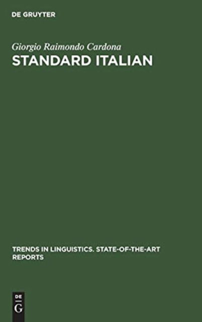 Cover for Giorgio Raimondo Cardona · Standard Italian (Book) (1976)