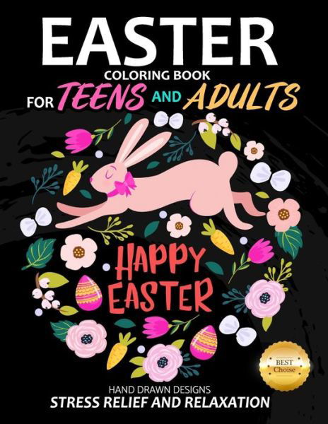 Cover for Pink Rose Press · Easter Coloring Book for teens and adults (Paperback Book) (2021)