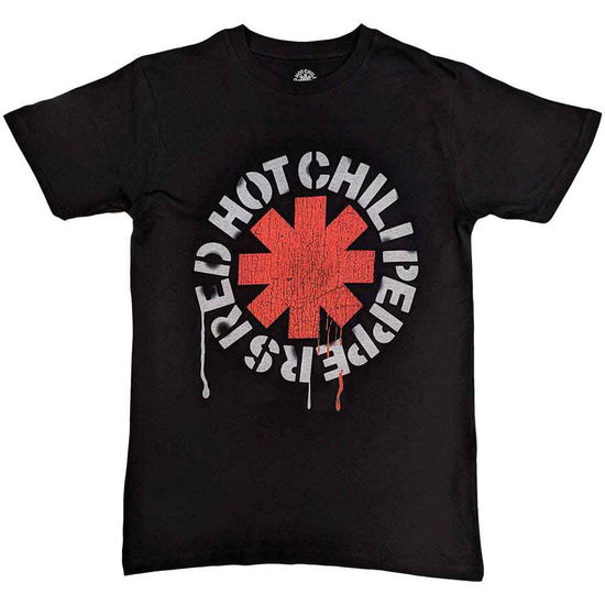 Cover for Red Hot Chili Peppers · Red Hot Chili Peppers Kids T-Shirt: Stencil (Black) (T-shirt)