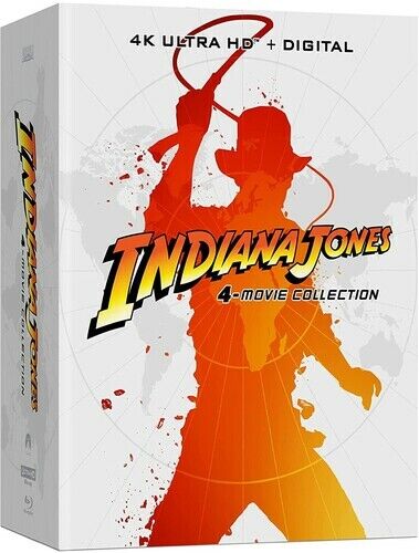 Cover for Indiana Jones 4-movie Collection (4K UHD Blu-ray) [Steelbook edition] (2021)