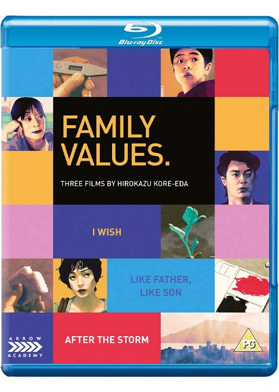 Cover for Family Values - Three Films by Hirokazu Koreeda (Blu-ray) (2020)