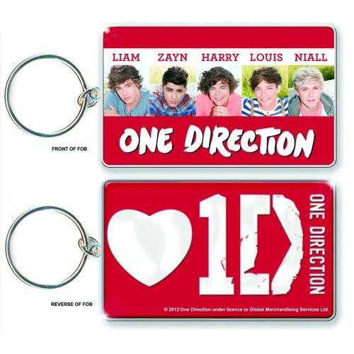 One Direction Keychain: Band Shot (Double Sided) - One Direction - Merchandise - Global - Accessories - 5055295329553 - 22. oktober 2014