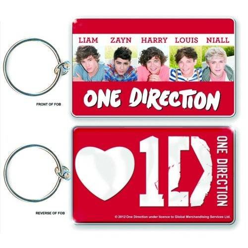 One Direction Keychain: Band Shot (Double Sided) - One Direction - Merchandise - Global - Accessories - 5055295329553 - October 22, 2014