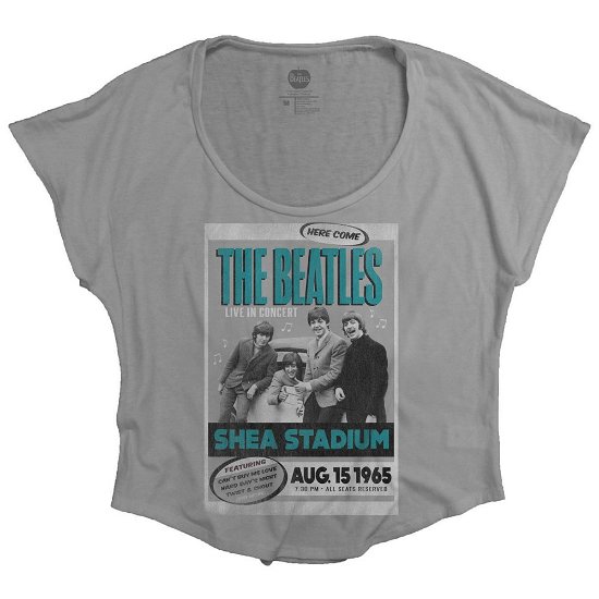 Cover for The Beatles · The Beatles Ladies T-Shirt: Shea Stadium 1965 (T-shirt) [size S] [Grey - Ladies edition]