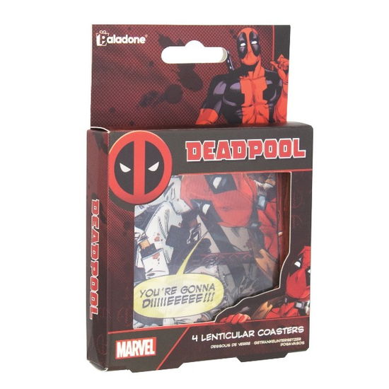 DEADPOOL - Moments - Pack of 4 3D coasters - Cuisine Table - Merchandise - Paladone - 5055964726553 - February 3, 2020