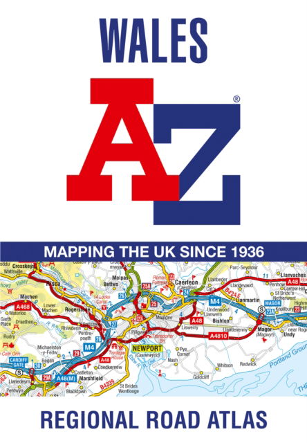 Cover for A-Z Maps · Wales A-Z Road Atlas (Paperback Book) [13 Revised edition] (2023)