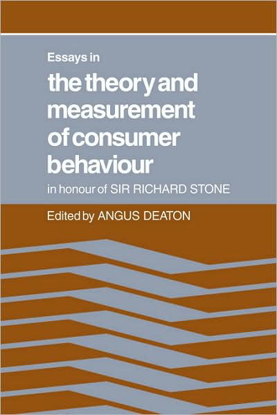 Cover for Angus Deaton · Essays in the Theory and Measurement of Consumer Behaviour: In Honour of Sir Richard Stone (Paperback Bog) (2008)