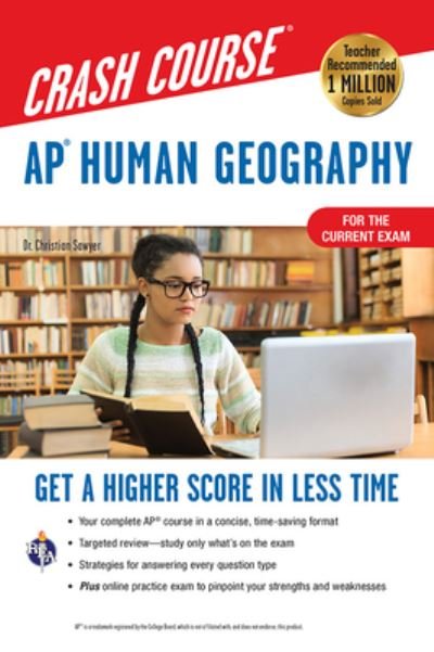 Cover for Dr Christian Sawyer · Ap (r) Human Geography Crash Course, Book + Online (Paperback Book) (2020)
