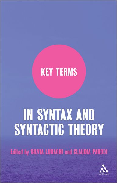 Cover for Silvia Luraghi · Key Terms in Syntax and Syntactic Theory - Key Terms (Hardcover Book) (2008)