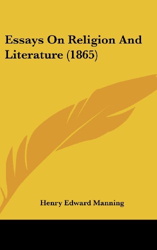 Cover for Henry Edward Manning · Essays on Religion and Literature (1865) (Hardcover Book) (2008)