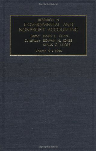 Cover for Chan · Research in Governmental and Non-profit Accounting, Volume 9 (Hardcover Book) (1994)