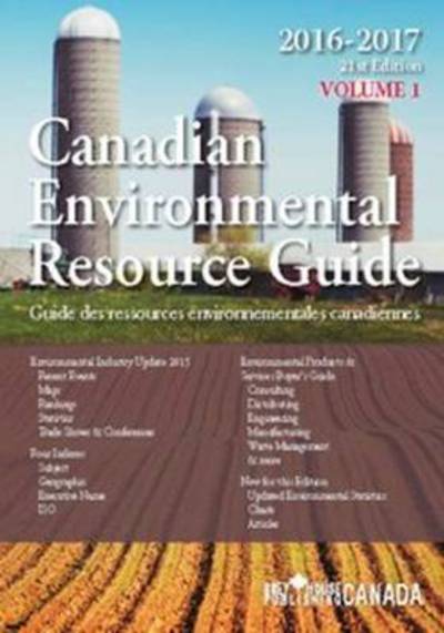 Canadian Environmental Resource Guide, 2016 - Grey House Canada - Books - Grey House Publishing Inc - 9781619259553 - July 1, 2016