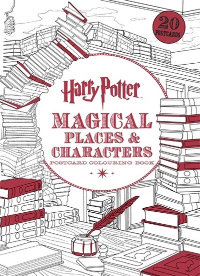 Cover for Warner Brothers · Harry Potter Magical Places &amp; Characters Postcard Colouring Book: 20 postcards to colour - Harry Potter (Pocketbok) (2016)