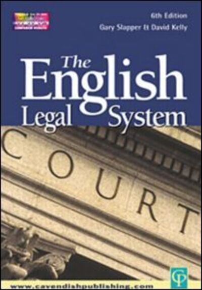 Cover for Gary Slapper · The English Legal System (Paperback Book) [2 New edition] (2003)