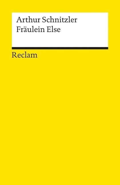 Cover for Arthur Schnitzler · Reclam UB 18155 Schnitzler.Fräul.Else (Book)