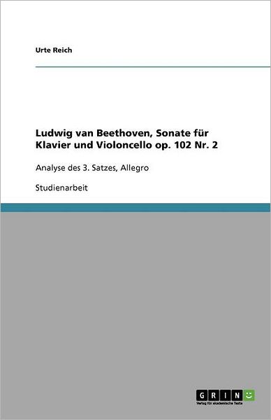 Cover for Reich · Ludwig van Beethoven, Sonate für (Book) [German edition] (2008)