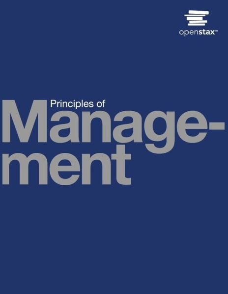 Cover for OpenStax · Principles of Management (Taschenbuch) (2022)