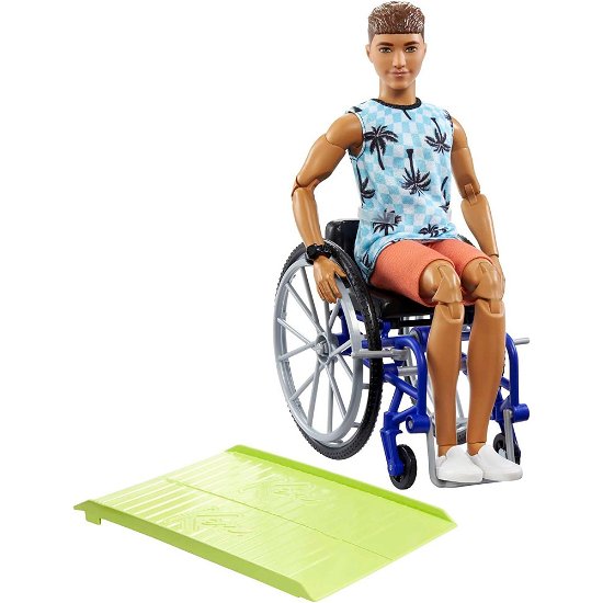 Cover for Mattel · Barbie - Ken Doll With Wheelchair &amp; Ramp (Legetøj)