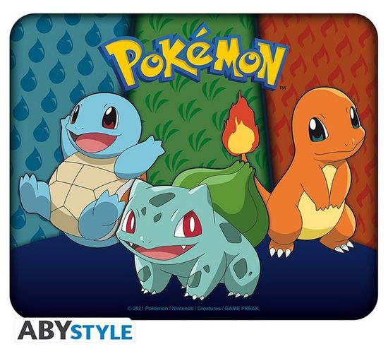 POKEMON - Starters Kanto - Mouse Pad 23.5X19.5cm - P.Derive - Merchandise - ABYstyle - 3665361075554 - 30. mai 2022