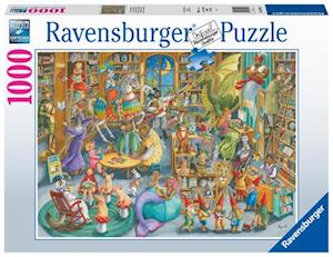 Cover for Ravensburger: Puzzle 1000 Pz · Mezzanotte In Biblioteca (MERCH) (2020)