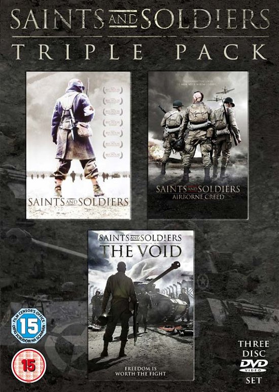 Cover for Saints and Soldiers Triple Pack  Limited Edit · Saints and Soldiers / Saints and Soldiers 2 - Airbourne Creed / Saints and Soldiers 3 - The Void (DVD) (2014)