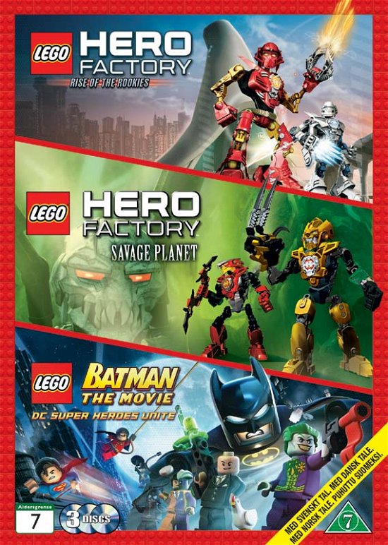 Lego Triple DVD - 3 Lego Film - Lego Triple DVD - Elokuva - Warner Home Video - 5051895254554 - tiistai 4. helmikuuta 2014