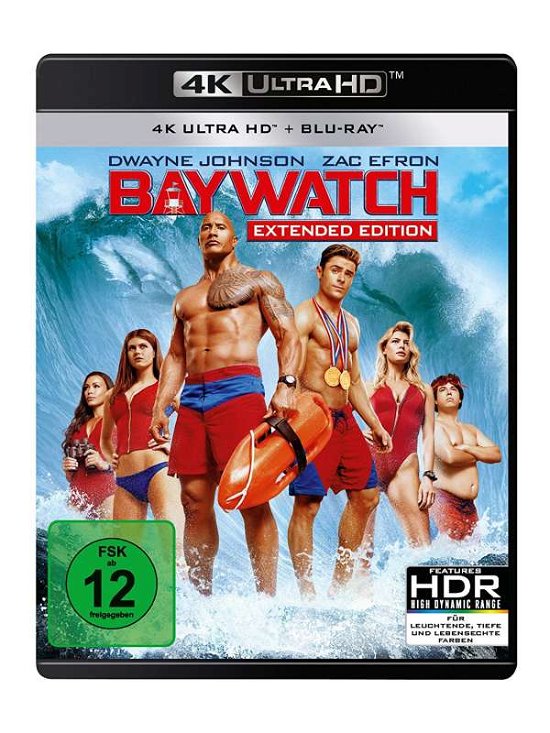 Cover for Dwayne Johnson,zac Efron,alexandra Daddario · Baywatch (4K Ultra HD) (2017)