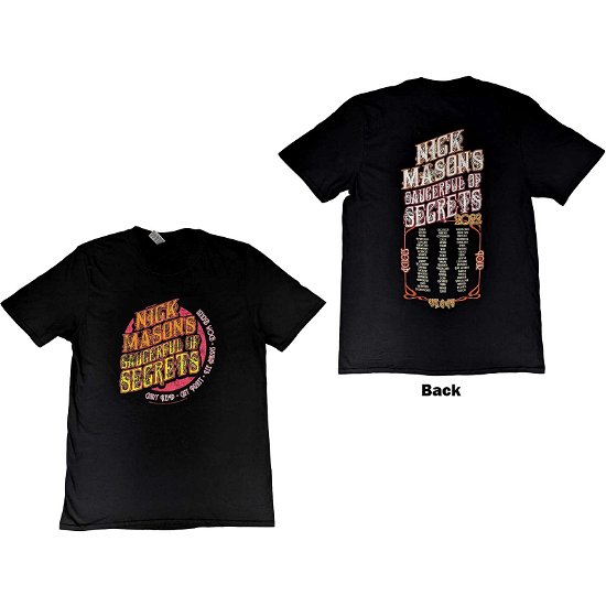 Nick Mason's Saucerful of Secrets Unisex T-Shirt: Echoes European Tour 2022 (Ex-Tour & Back Print) - Nick Mason's Saucerful of Secrets - Koopwaar -  - 5056561066554 - 