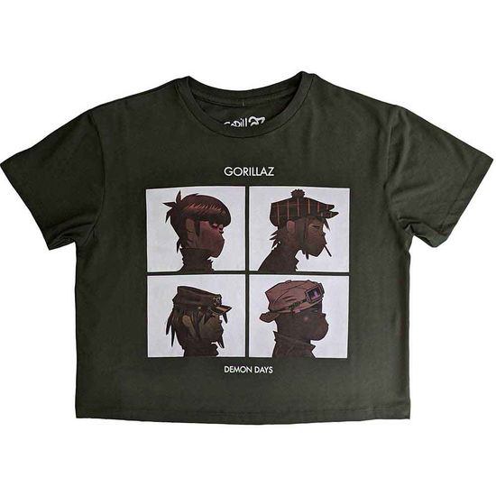 Gorillaz Ladies Crop Top: Demon Days - Gorillaz - Produtos -  - 5056561079554 - 