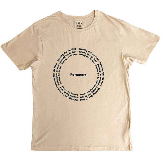 Paramore Unisex T-Shirt: ROOT Circle (Sand) - Paramore - Gadżety -  - 5056561095554 - 27 lipca 2023