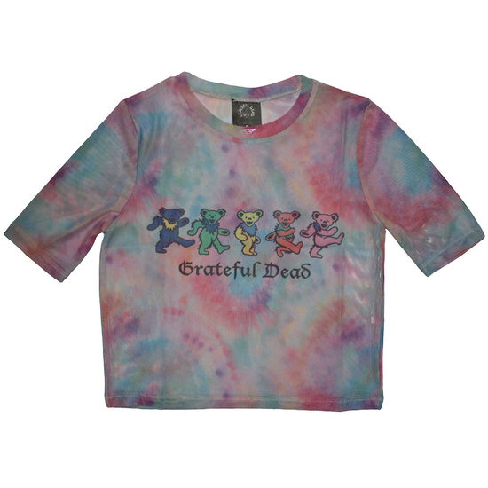 Cover for Grateful Dead · Grateful Dead Ladies Crop Top: Dancing Bears (Mesh) (XX-Small) (CLOTHES) [size XXS] (2024)