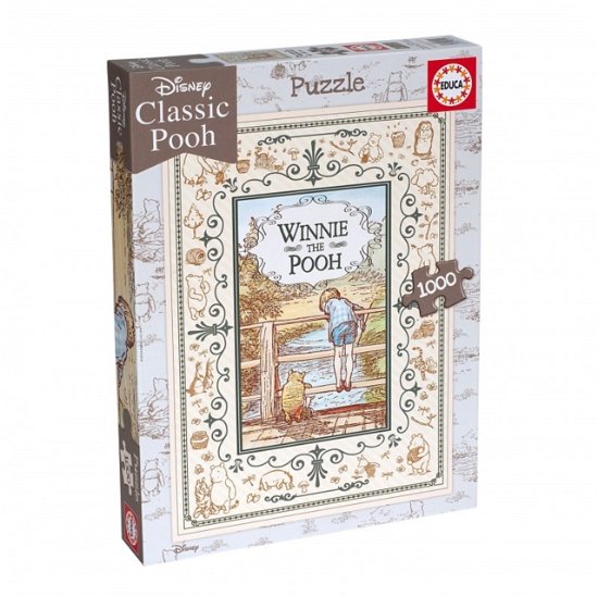 Cover for Educa Borras - Winnie the Pooh Poohsticks 1000 piece Jigsaw Puzzle (SPILL) (2020)