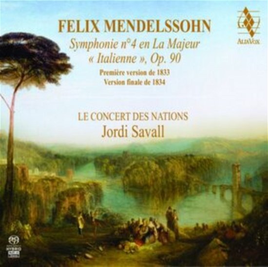 Mendelssohn: Symphony No. 4 Italian - Jordi Savall / Le Concert Des Nations - Musik - ALIA VOX - 8435408099554 - 8 september 2023